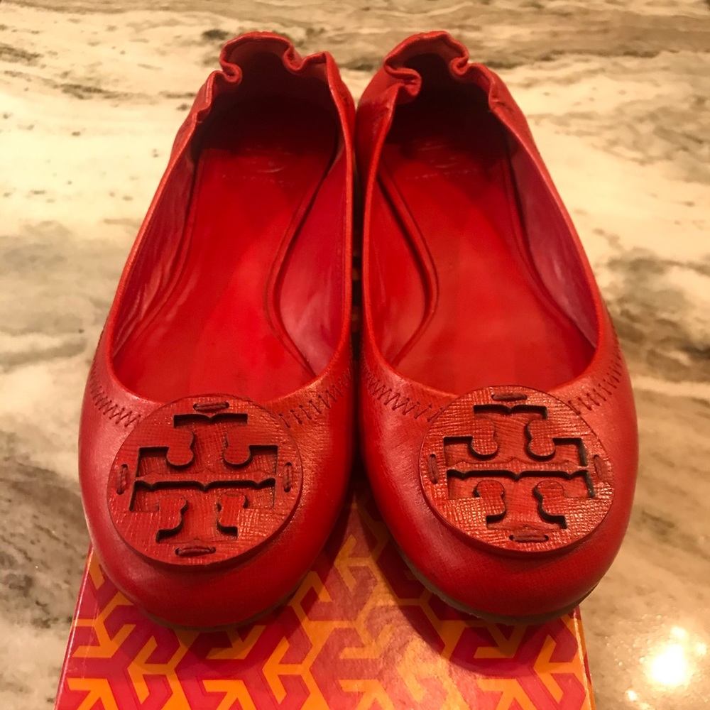 Tory Burch Minnie Leather ballet flats